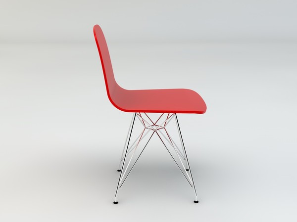 3d herman miller plastic chair - Herman Miller Plastic Side Chair by mrviz